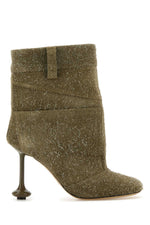 Khaki Suede Ankle Boots 1