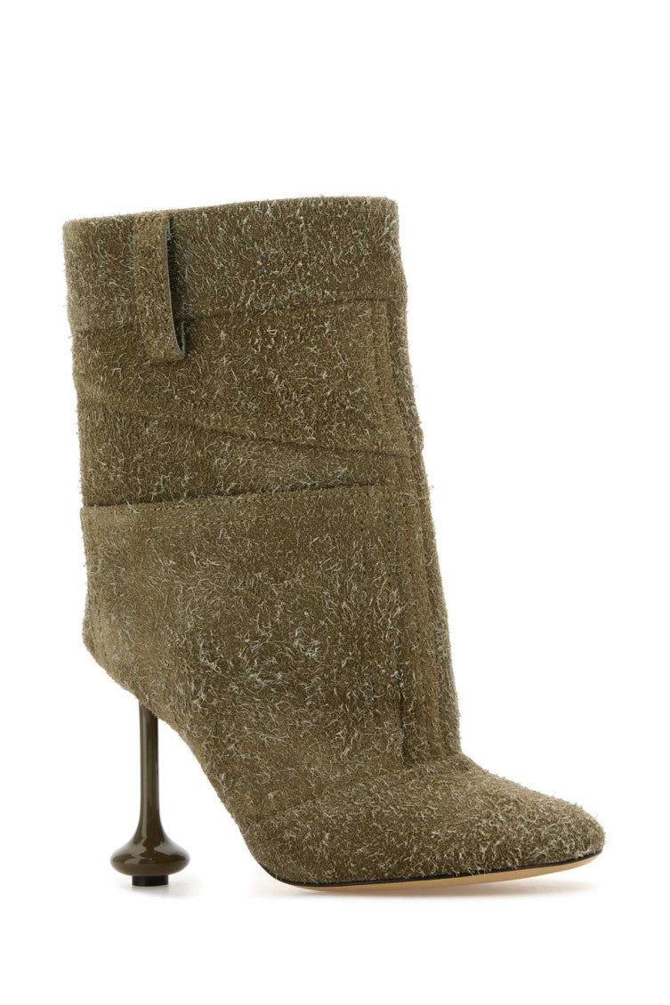 Khaki Suede Ankle Boots 2