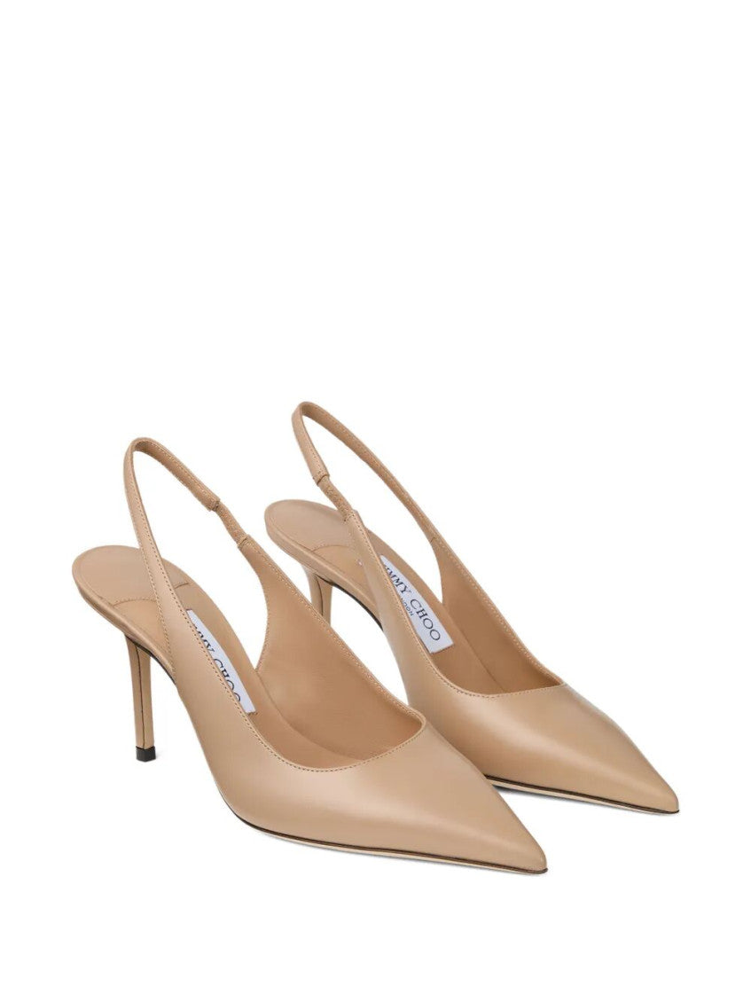 Beige Slingback Pumps 2