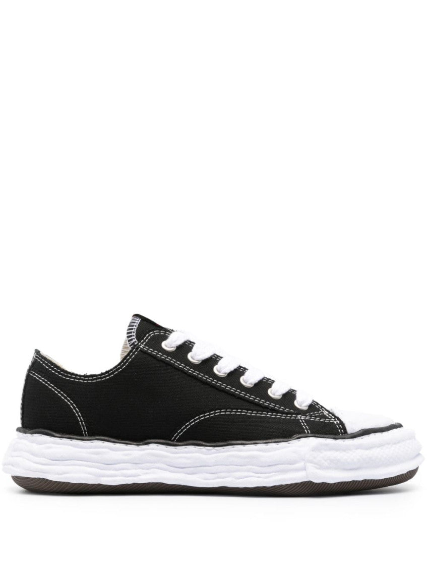Black Lace Up Sneakers 1