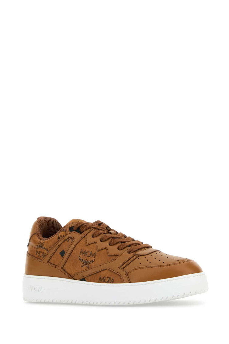 Brown Lace Up Sneakers 2