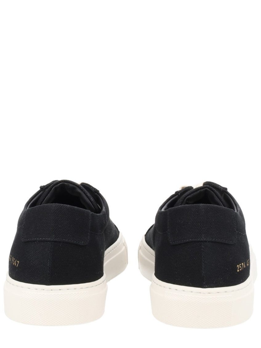 Black Solid Achilles Sneakers 4