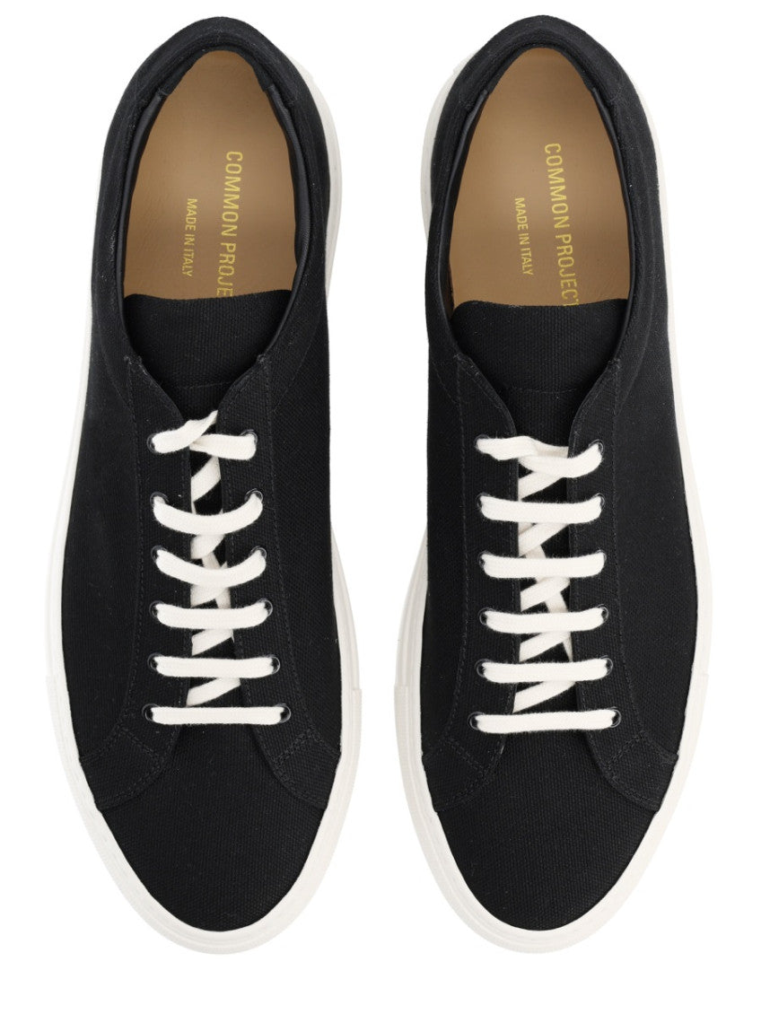 Black Solid Achilles Sneakers 5