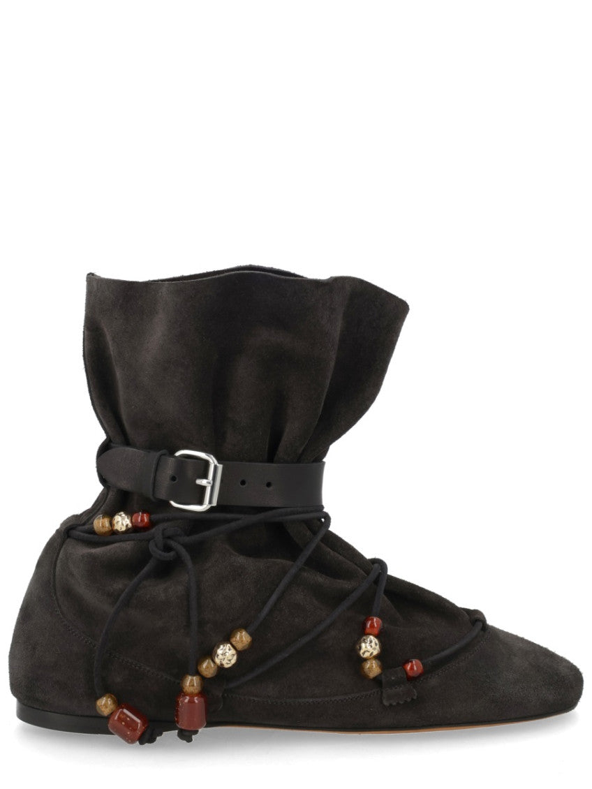 Black Solid Letiz Boots 1