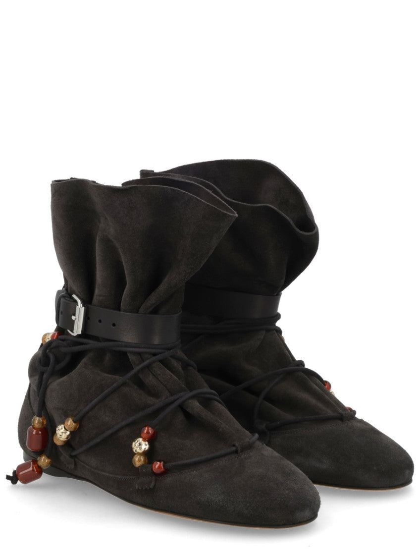 Black Solid Letiz Boots 2