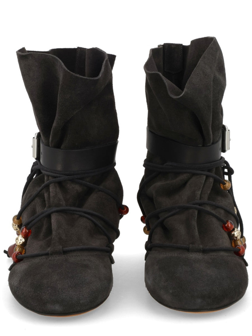Black Solid Letiz Boots 3