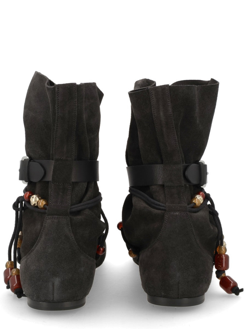 Black Solid Letiz Boots 4