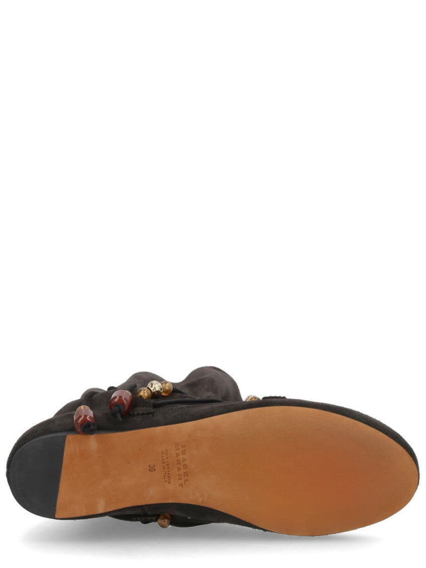 Black Solid Letiz Boots 5