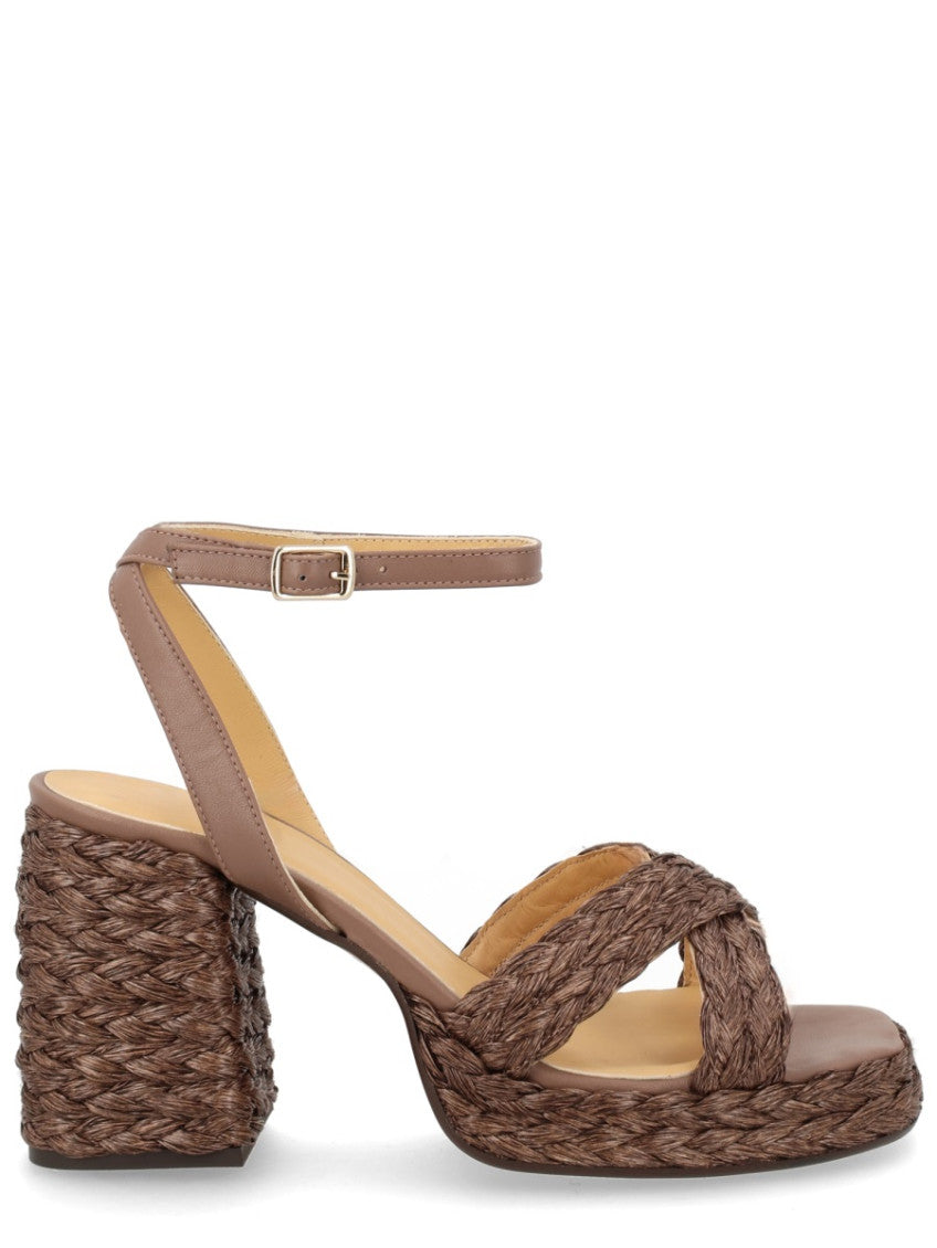 Brown Ankle-strap Heels 1