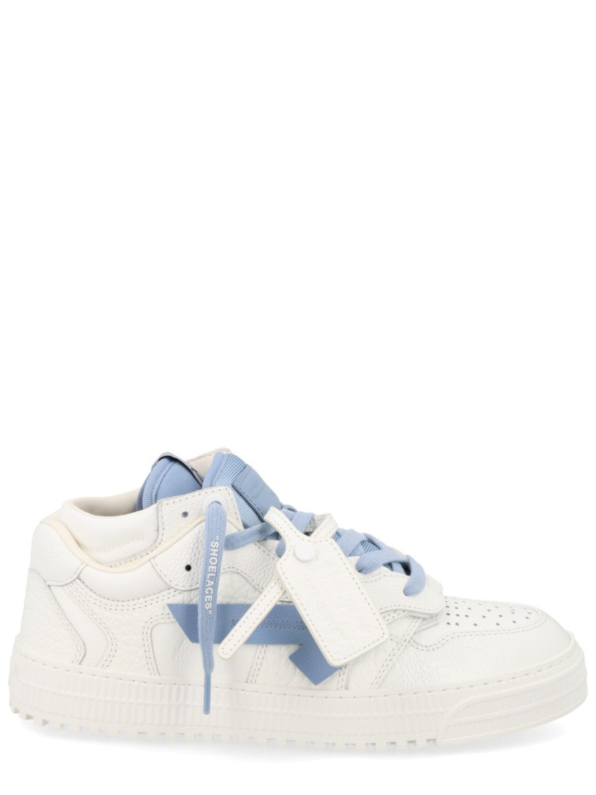 White Floating Arrow Sneakers 1