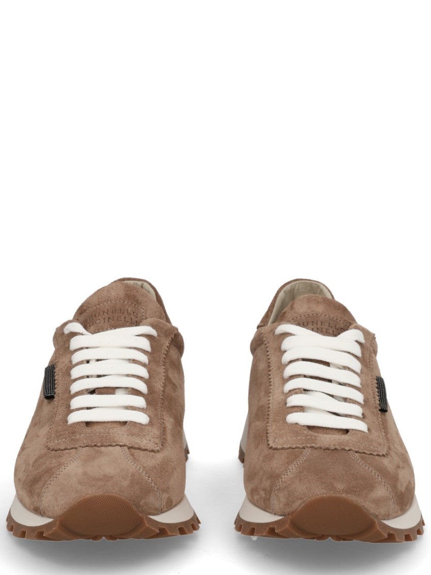 Brown Solid Sneakers 3