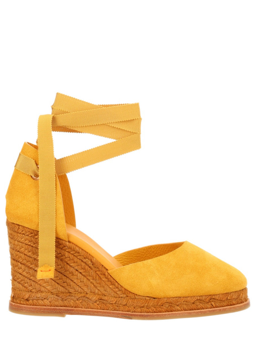 Orange Solid Camila Wedges 1