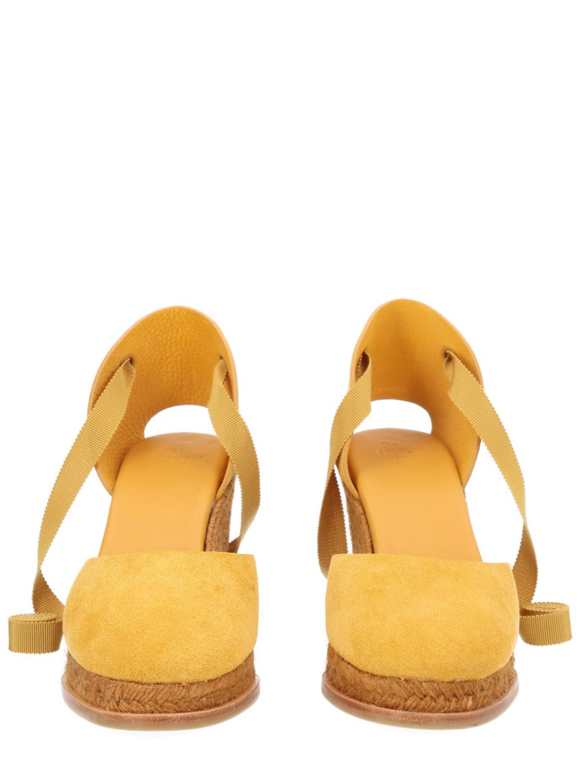 Orange Solid Camila Wedges 3