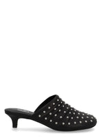 Black Studded Mules 1