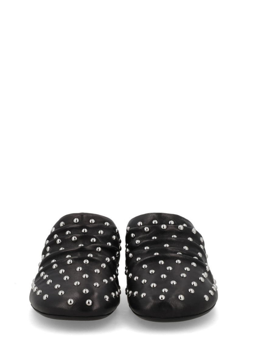 Black Studded Mules 3