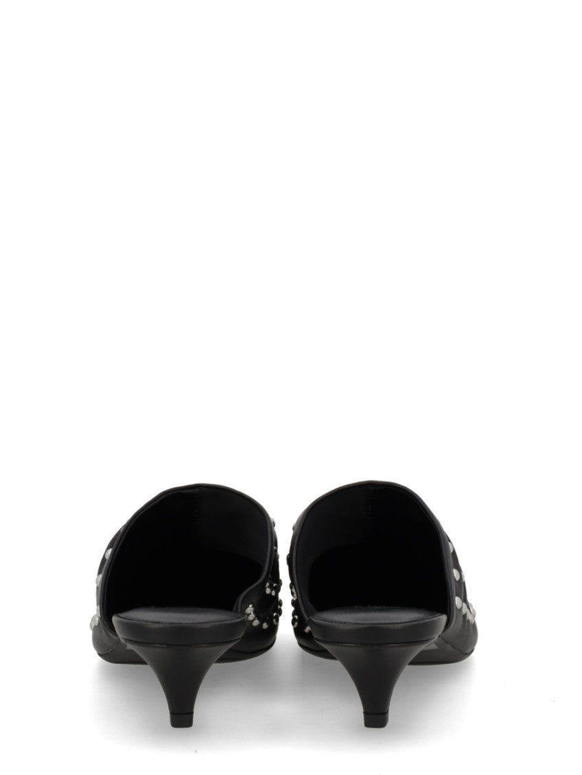 Black Studded Mules 4