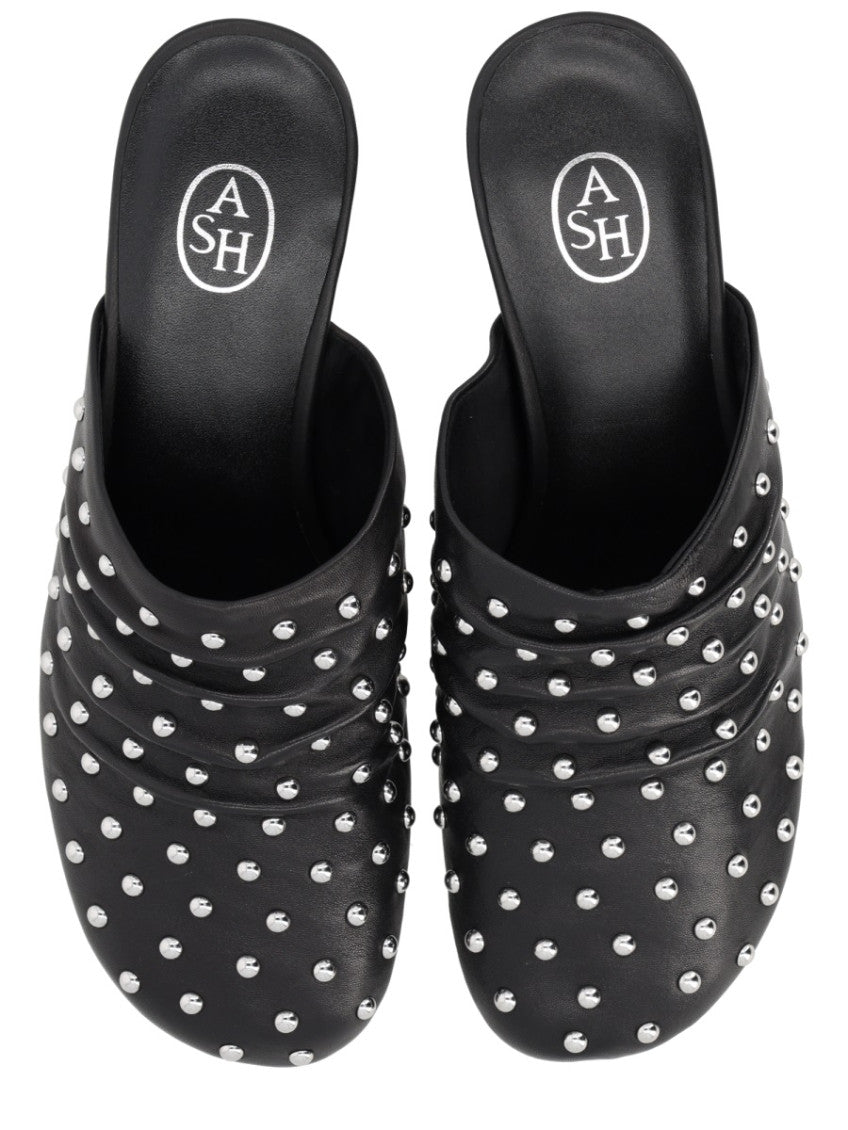 Black Studded Mules 5
