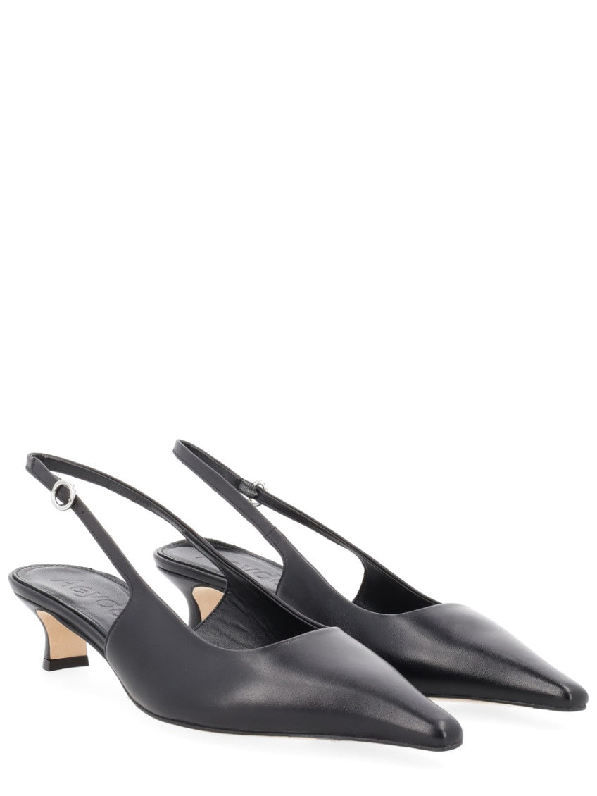 Black Slingback Pumps 2