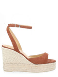 Brown Ankle-strap Wedges 1
