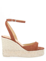 Brown Ankle-strap Wedges 1