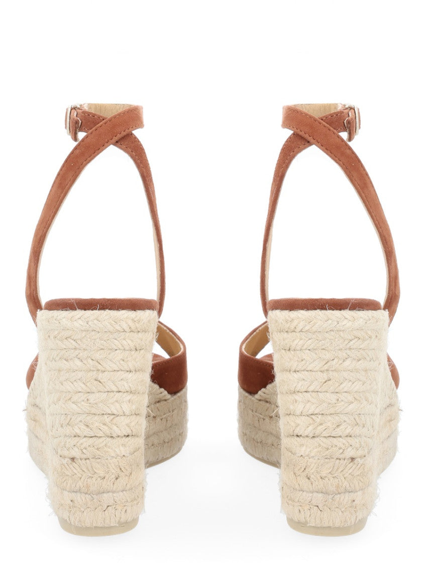 Brown Ankle-strap Wedges 4