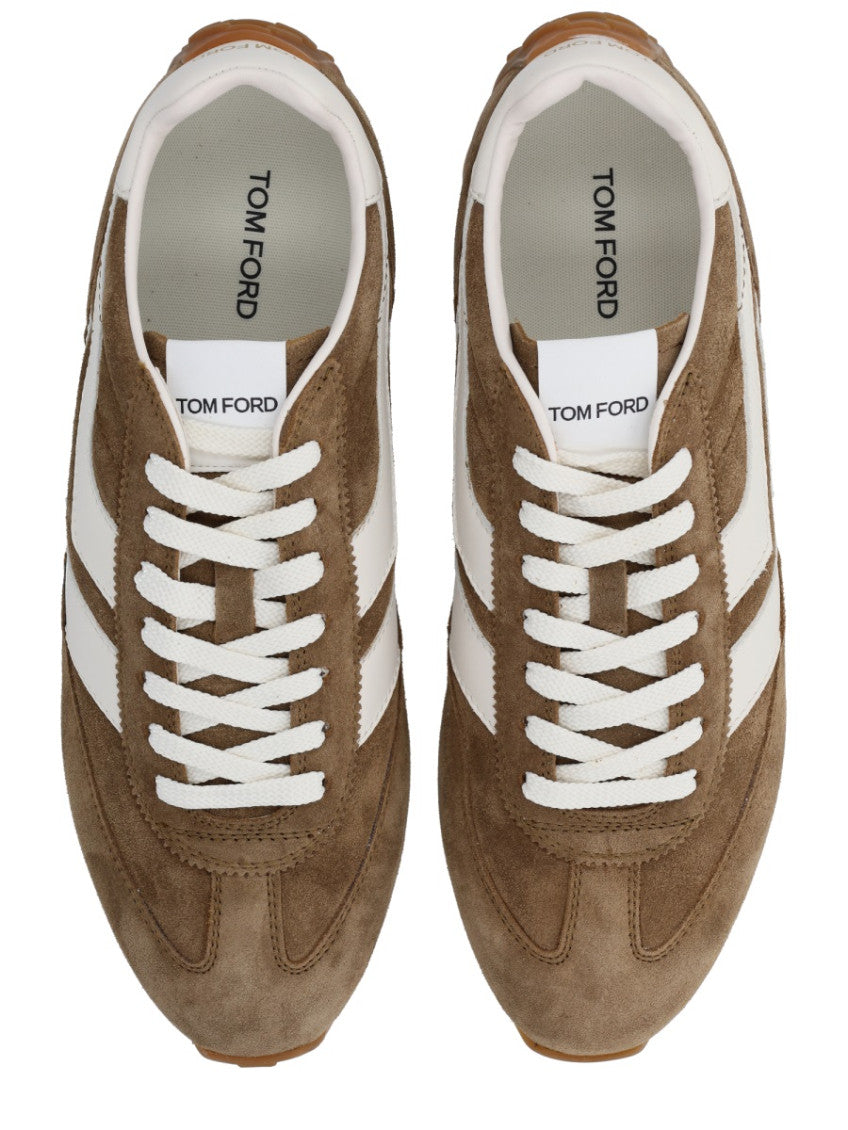 Brown Color Block Sneakers 5