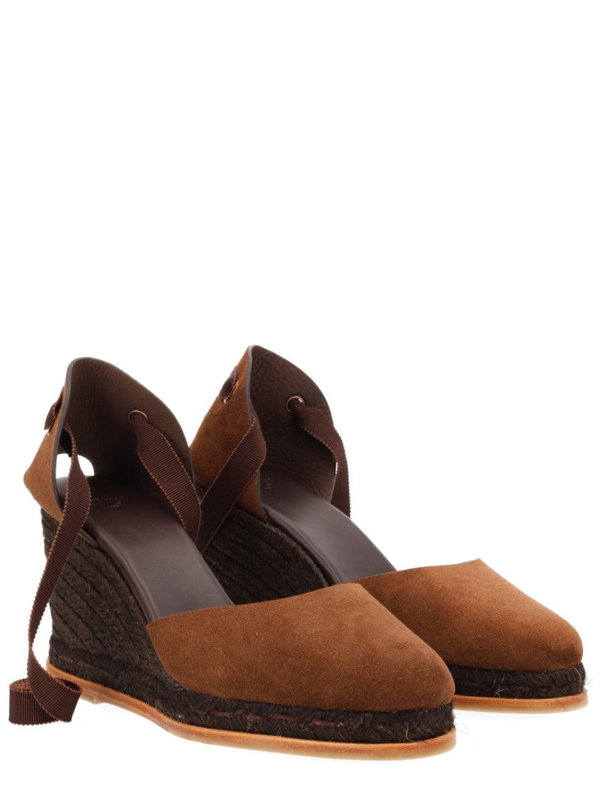 Brown Ankle-strap Wedges 2