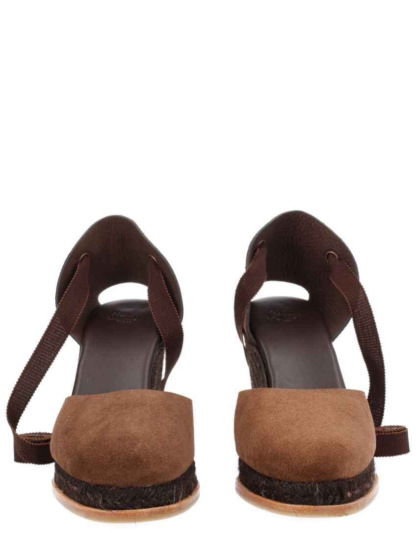 Brown Ankle-strap Wedges 3