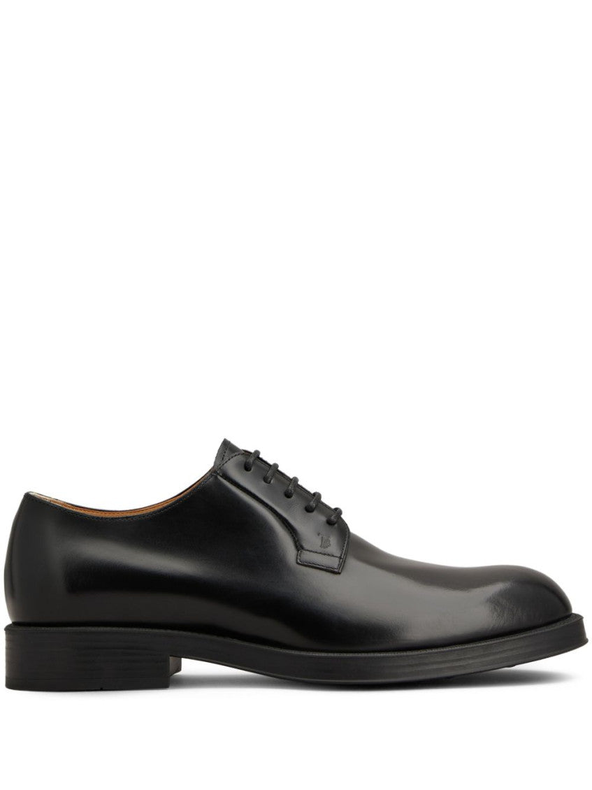 Black Leather Lace Up Shoes 1
