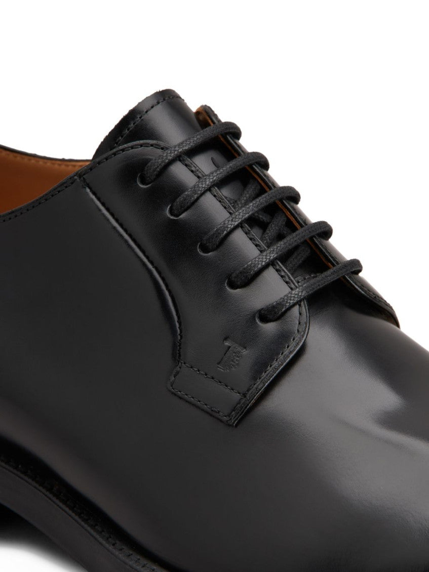 Black Leather Lace Up Shoes 3