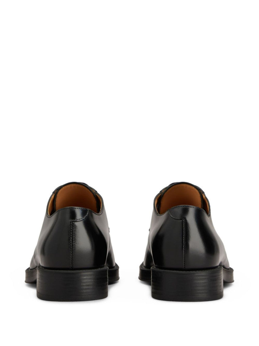 Black Leather Lace Up Shoes 4