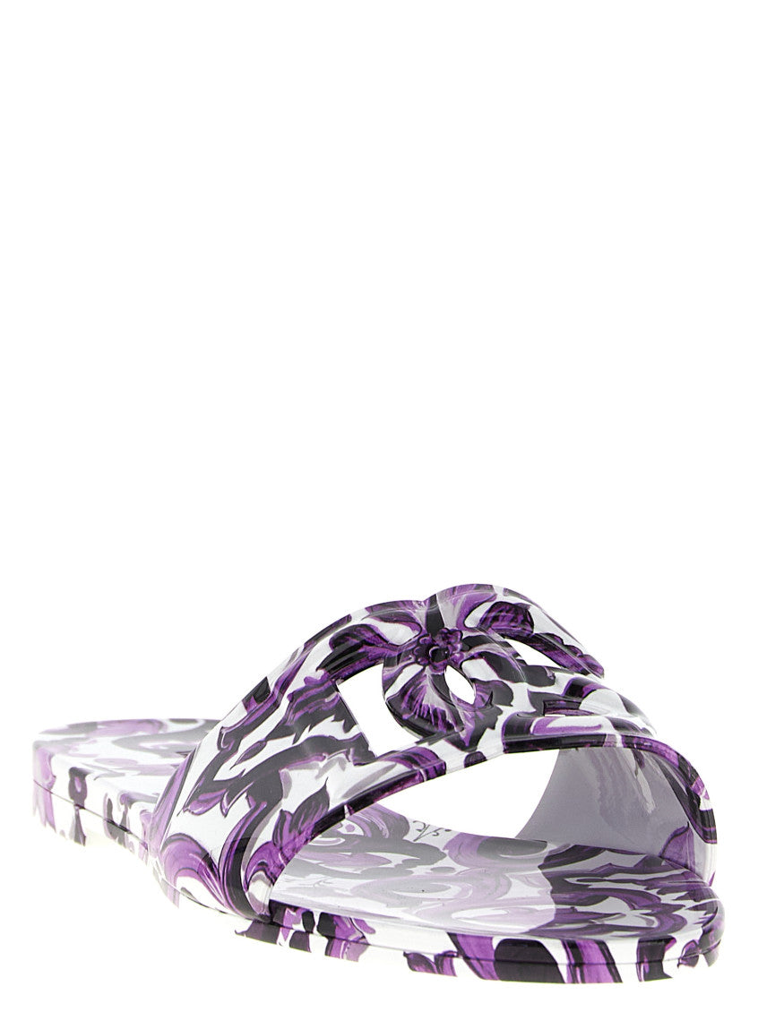 Purple Slip On Slides 2