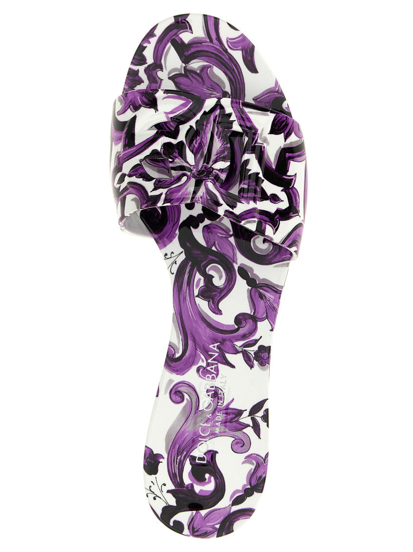 Purple Slip On Slides 4