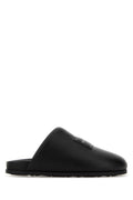 Black Slip On Mules 1