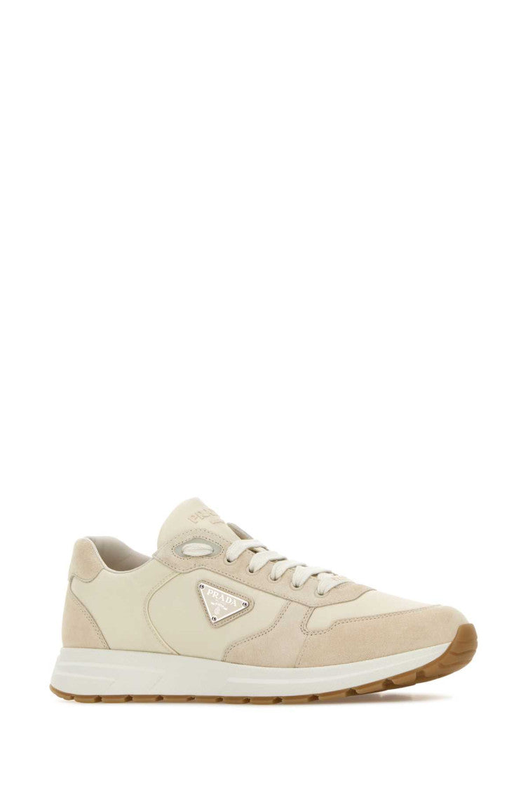 Beige Logo Sneakers 2