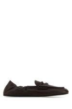Dark Brown Logo Loafers 1