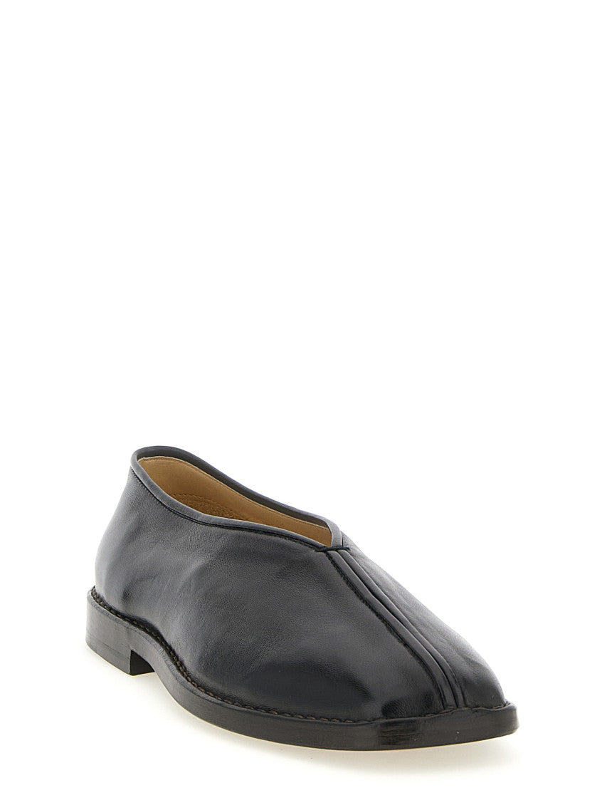 Brown Solid Flat Piped Ballet Flats 2