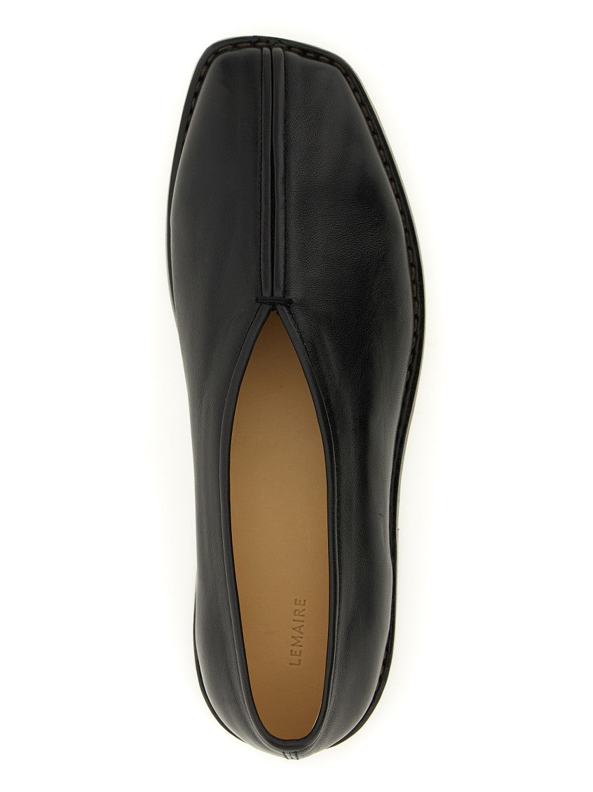 Brown Solid Flat Piped Ballet Flats 4