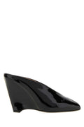 Black Slip On Wedges 1