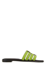 Green Slip On Sandals 1