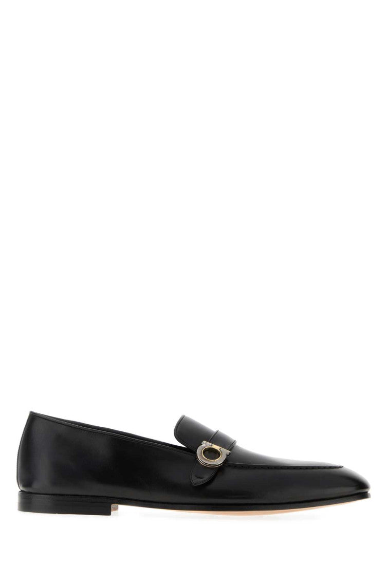 Black Slip On Loafers 1