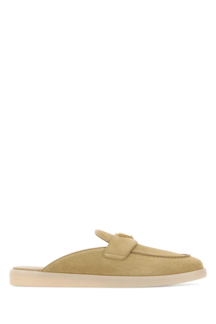 Beige Slip On Mules 1