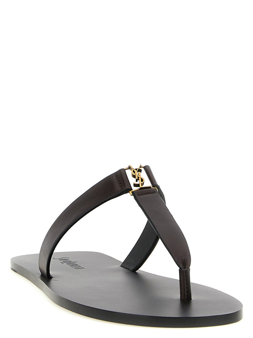 Brown Solid Babylone Flats 2