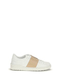 White Color Block Sneakers 1