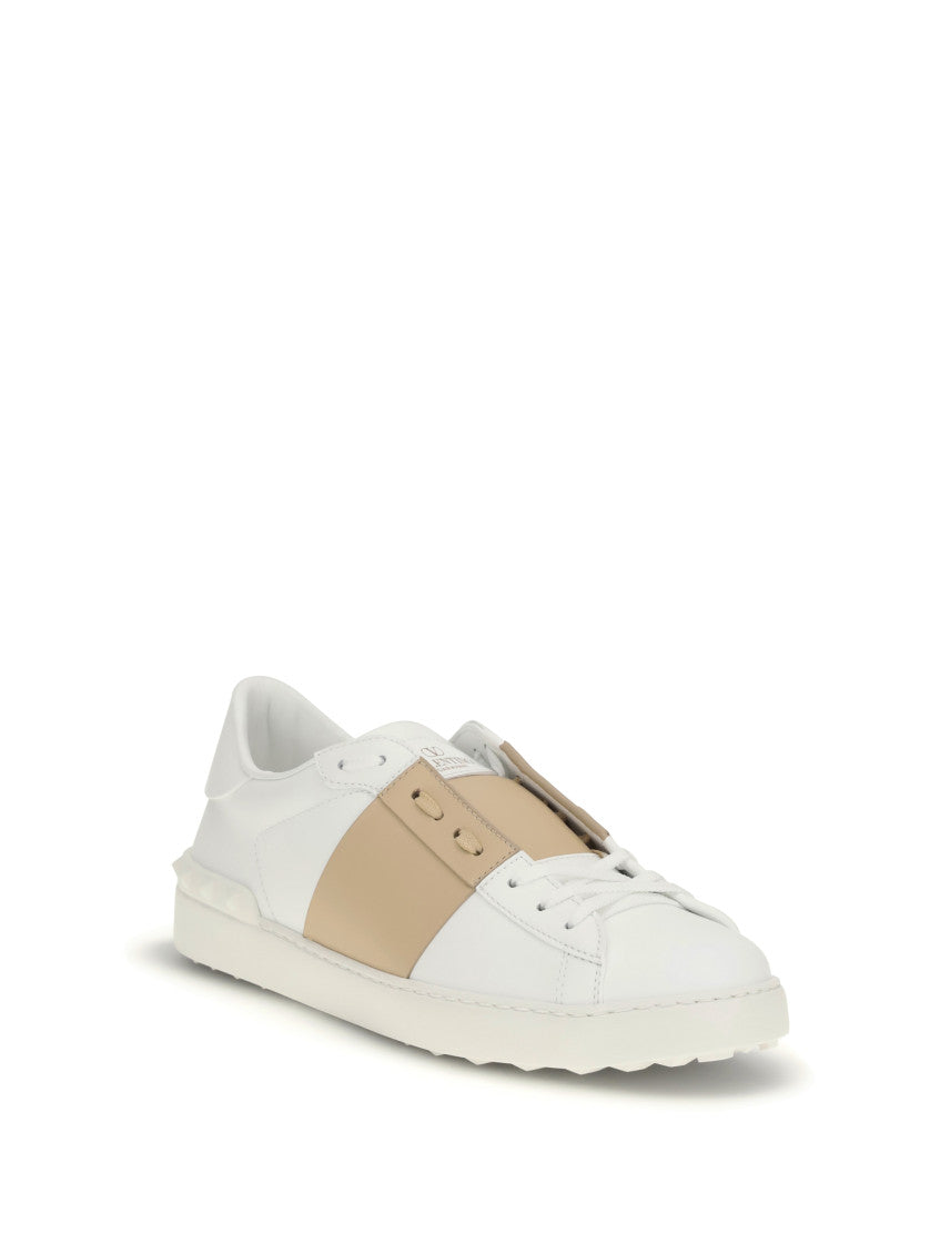 White Color Block Sneakers 2