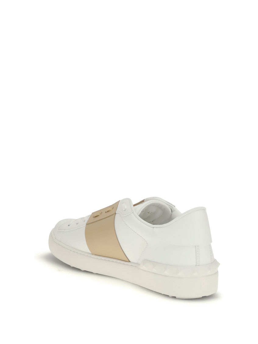 White Color Block Sneakers 3