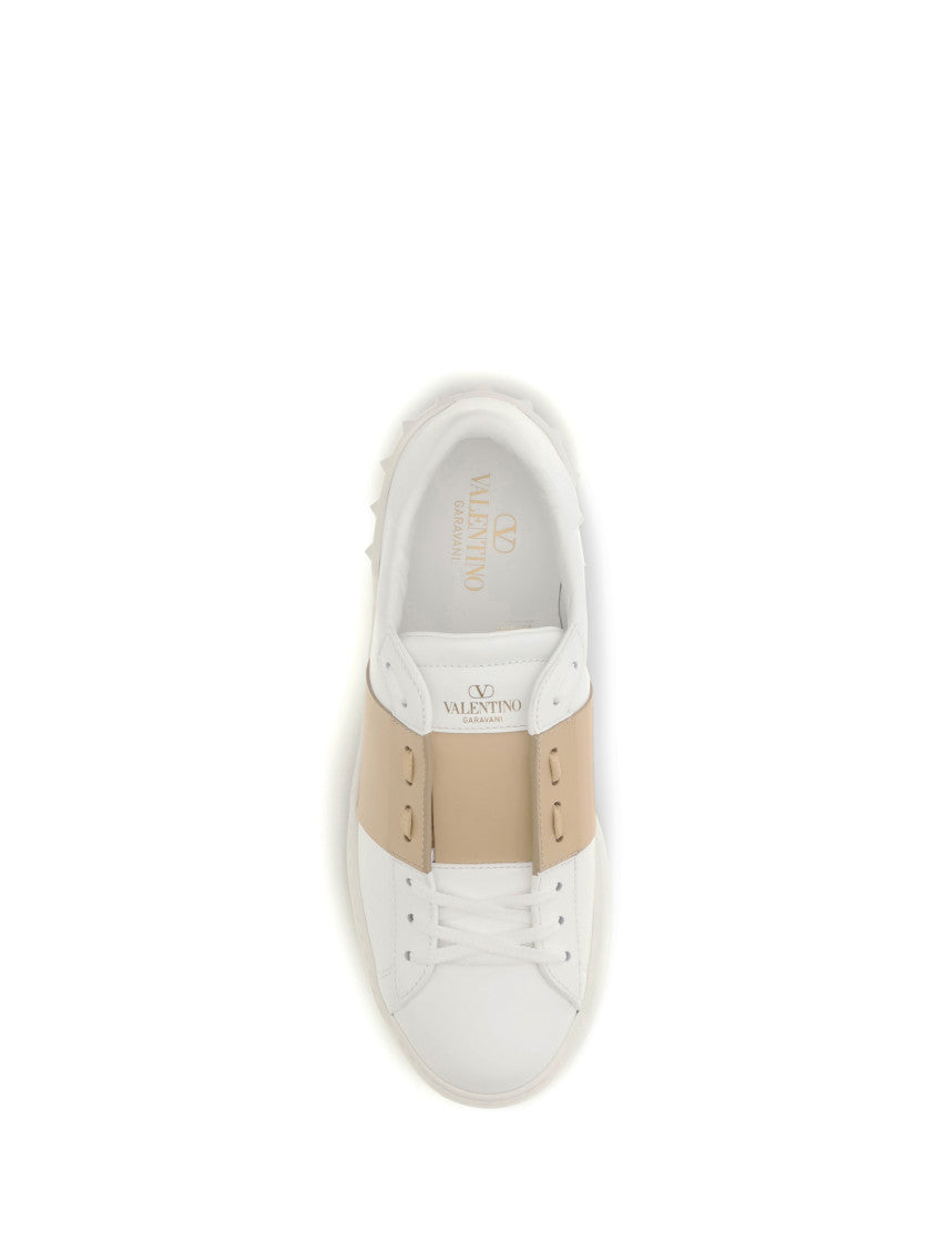 White Color Block Sneakers 4