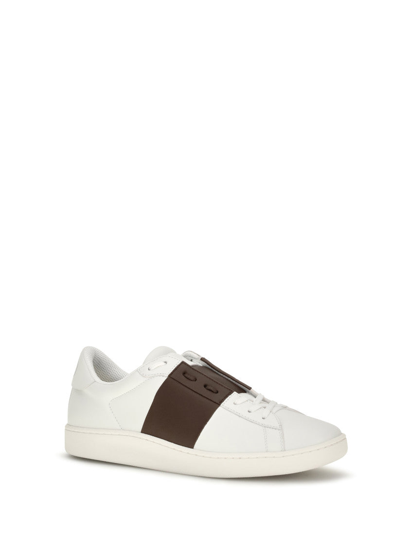 White Color Block Sneakers 2
