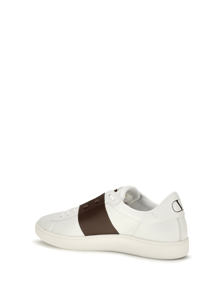 White Color Block Sneakers 3