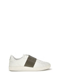 White Color Block Sneakers 1